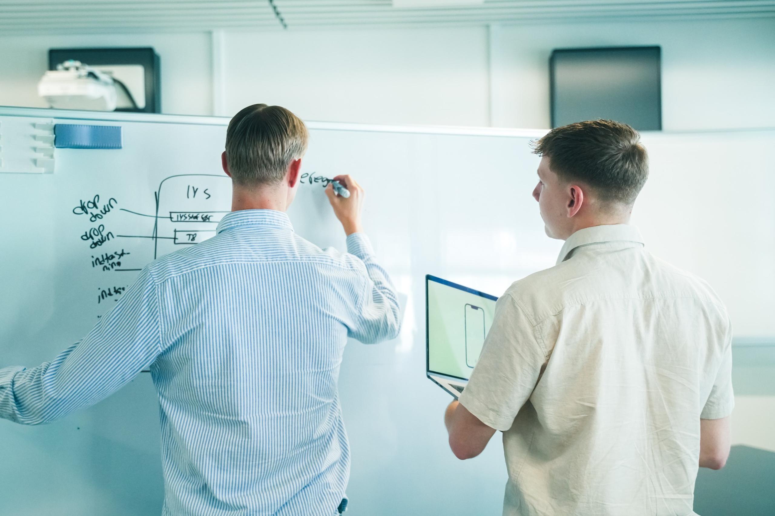 Inviro-teamet arbejder på platformens design